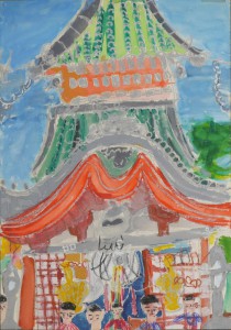 奈良県奈良市 飛鳥小学校 おくだ　よしこ（１年）「南円堂：興福寺」